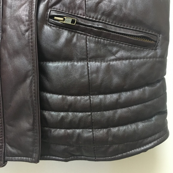 666 by Murillo Purple Leather Moto Vest - Picture 8 of 12